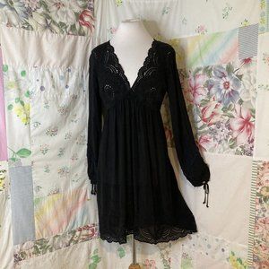 Johnny Was Lace Little Black Dress